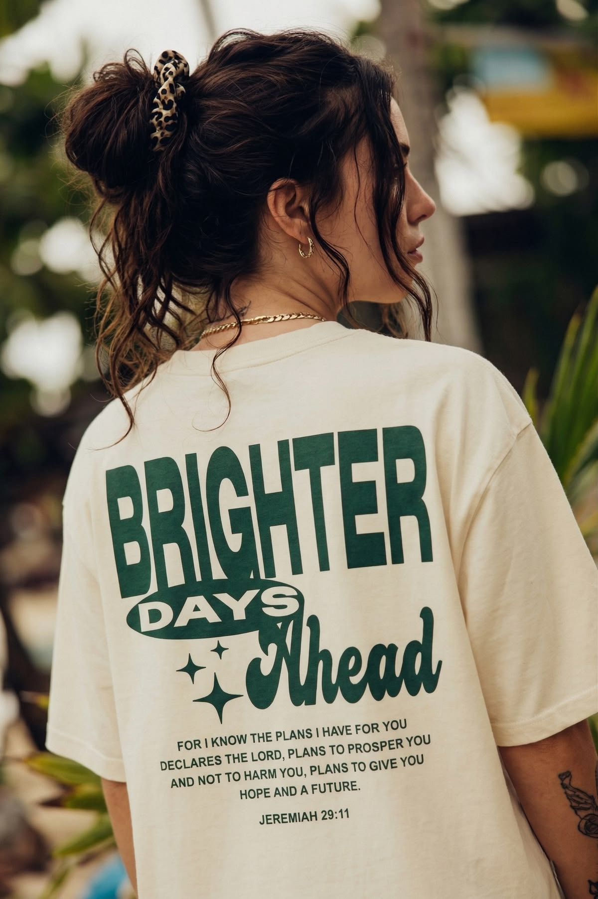 Brighter Days Ahead Back Print T-Shirt
