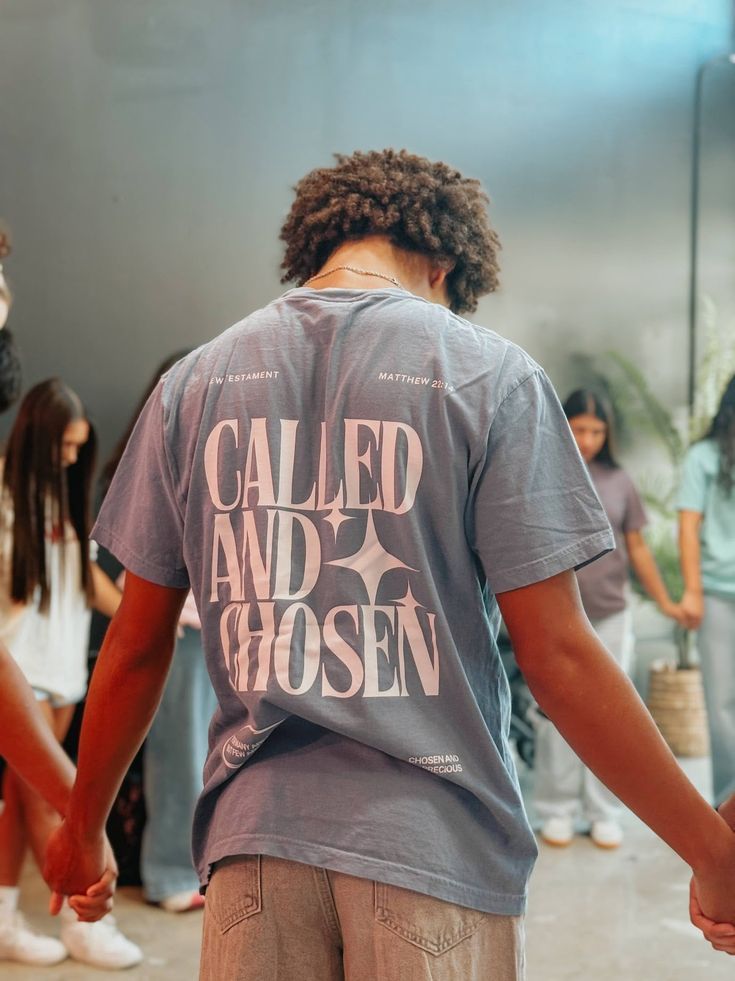 Called And Chosen Back Print T-Shirt