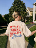 What a Friend We Have in Jesus Back Print T-Shirt
